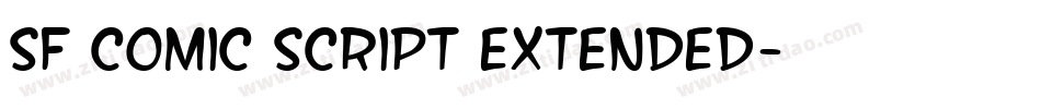 SF Comic Script Extended字体转换